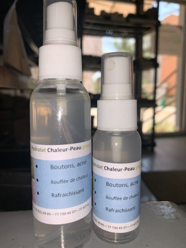 Hydrolat chaleur-peau grasse