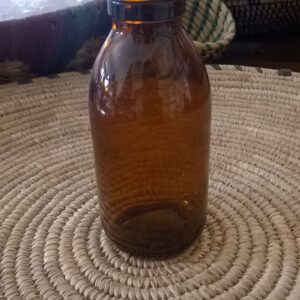Flacon 125 ml ambré avec capsules