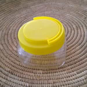 Pet 100 ml couvercle pet jaune