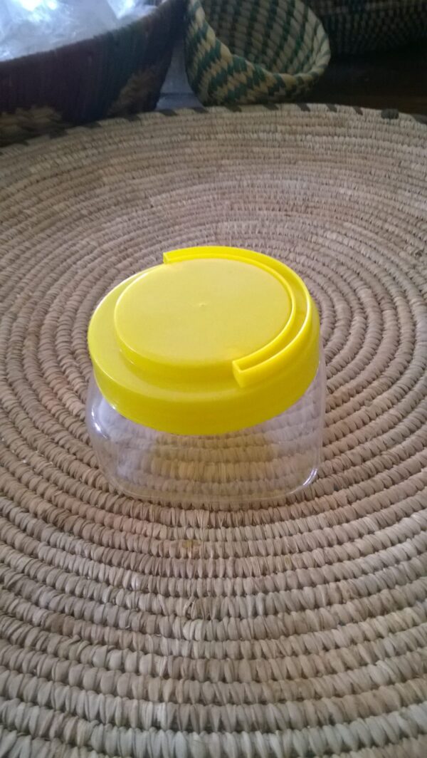 Pet 100 ml couvercle pet jaune