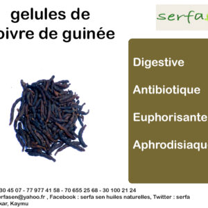 Gélules poivre de guinée