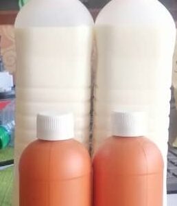 Lait de vache caillé pur