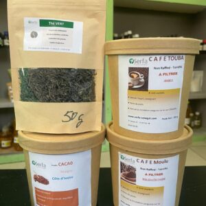 Café, Thé vert, Cacao bruts