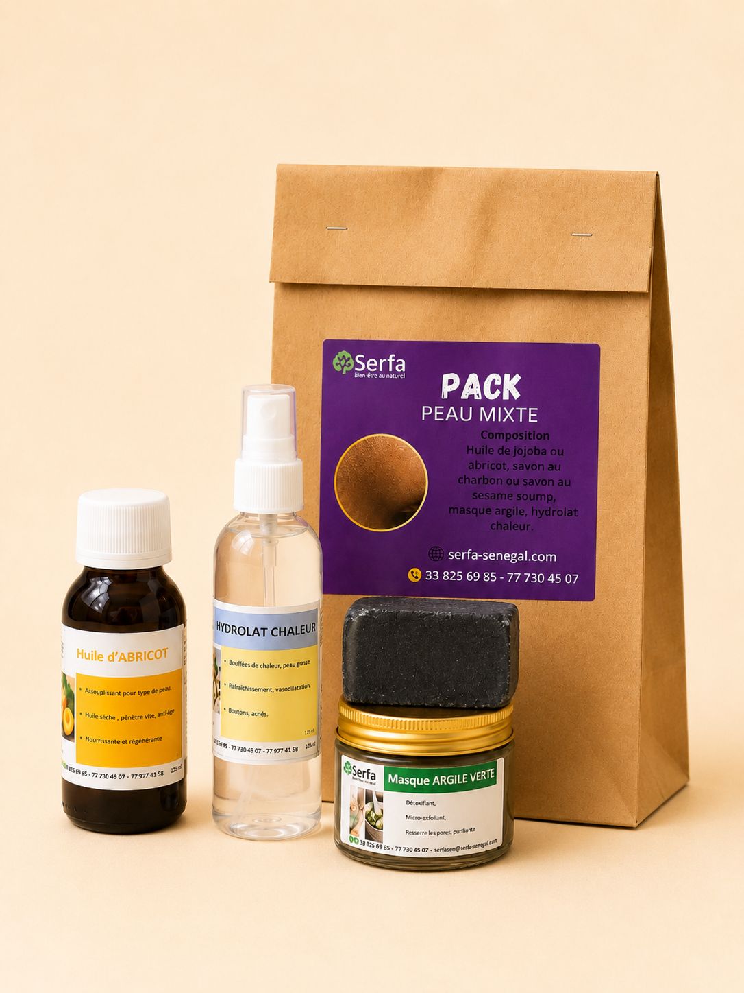 Pack peau mixte